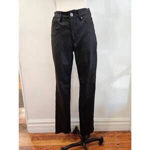 NEW CARRELI JEANS women's coated jeans in black